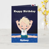 ブロンドボーイズ体操You Are A-Maze-ing誕生日 カード (黄色い花)