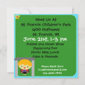 ブロンドボーイパーティーインザパーク招待状 招待状 (裏面)