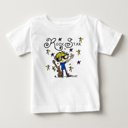 ブロンドボーイロックスター ベビーTシャツ (正面)
