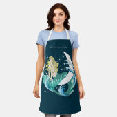 ブロンドマーメイドムーンファンタジーアールデコ エプロン (着用した状態)