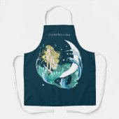 ブロンドマーメイドムーンファンタジーアールデコ エプロン (正面)