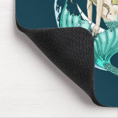 ブロンドマーメイドムーンファンタジーアールデコ マウスパッド (コーナー)