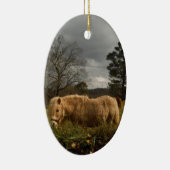 ブロンドミニチュアポニー セラミックオーナメント (右)