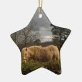 ブロンドミニチュアポニー セラミックオーナメント (左)