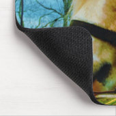 ブロンドミニチュアポニー/ホースブルースカイ マウスパッド (コーナー)