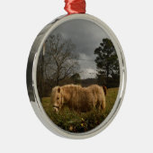 ブロンドミニチュアポニー メタルオーナメント (右)