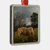 ブロンドミニチュアポニー メタルオーナメント (右)