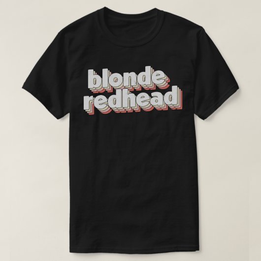 ブロンドレッドヘッド Tシャツ (デザイン正面)