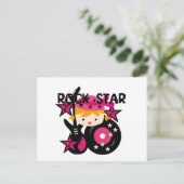 ブロンドロックスターガール ポストカード (スタンド正面)