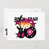 ブロンドロックスターガール ポストカード (正面/裏面)