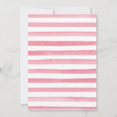 ブロンド女の子のピンクドレスフローラパンプキンズスウィート16 招待状 (裏面)