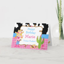 ブロンド女性のカーボーイウェスタンバースデーパーティー