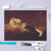 ブロンド女性の休息(女性美しい) 薄葉紙 (クラフト)