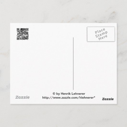 ブロンド女性 ポストカード (裏面)