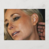 ブロンド女性 ポストカード (正面)