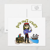 ブロンド女海賊 ポストカード (正面/裏面)