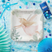 ブロンド妖精の女の子ベビーシャワー ペーパープレート (パーティー)