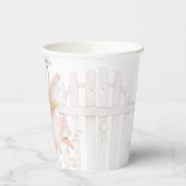 ブロンド妖精の女の子ベビーシャワー 紙コップ (左)