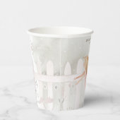 ブロンド妖精の女の子ベビーシャワー 紙コップ (右)