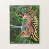 ブロンド対ブルネット ジグソーパズル (縦)