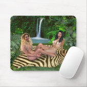 ブロンド対ブルネット マウスパッド (マウス)