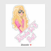 ブロンド最高のス!パーソナライズされた文字 シール (シート)