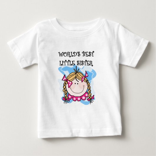 ブロンド最高のワールドの妹Tシャツ ベビーTシャツ (正面)