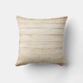 ブロンド木製板装飾用クッション16インチx 16インチ クッション (裏面)