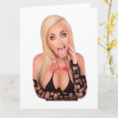 ブロンド気のあるそぶりをしたサンダー_コーブ カード (黄色い花)