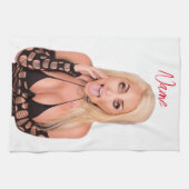 ブロンド気のあるそぶりをしたサンダー_コーブ キッチンタオル (横)