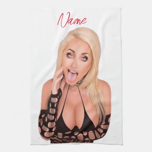 ブロンド気のあるそぶりをしたサンダー_コーブ キッチンタオル (縦)