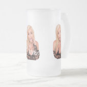 ブロンド気のあるそぶりをしたサンダー_コーブ フロストグラスビールジョッキ (正面右)