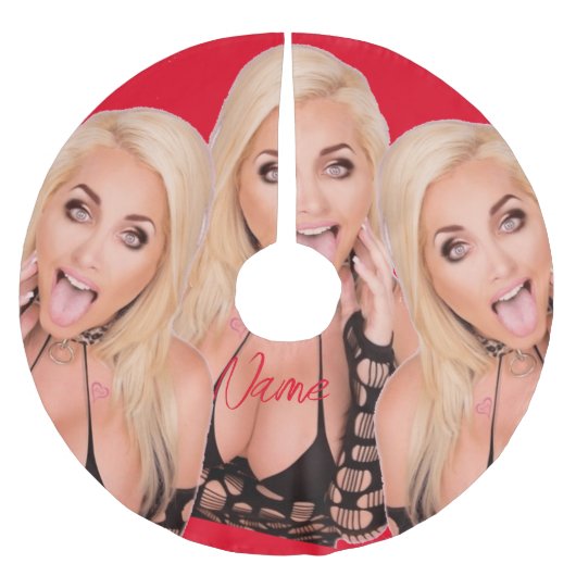 ブロンド気のあるそぶりをしたサンダー_コーブ ブラッシュドポリエステルツリースカート (正面)