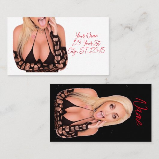 ブロンド気のあるそぶりをしたサンダー_コーブ 名刺 (正面/裏面)