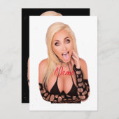 ブロンド気のあるそぶりをしたサンダー_コーブ 招待状 (正面/裏面)