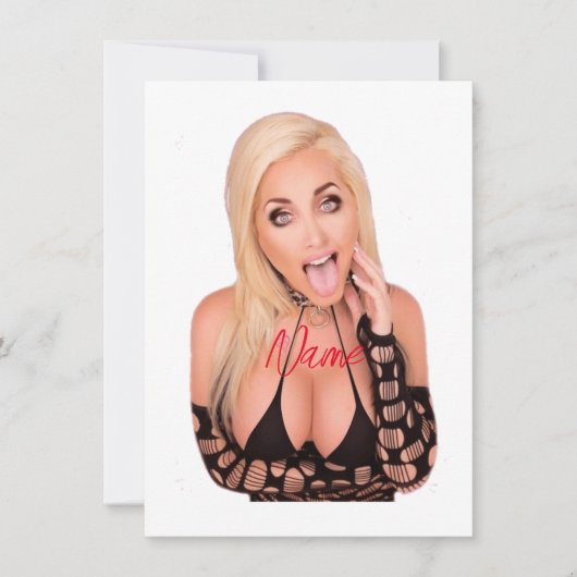 ブロンド気のあるそぶりをしたサンダー_コーブ 招待状 (正面)