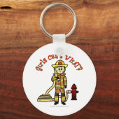 ブロンド消防少女 キーホルダー (正面)