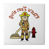 ブロンド消防少女 タイル (正面)