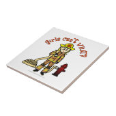 ブロンド消防少女 タイル (側面)