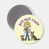 ブロンド獣医ガール マグネット (正面/裏面)