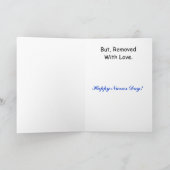 ブロンド男性ナースグリーティングカーカスタマイズド カード (内部)