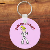 ブロンド空手ガール キーホルダー (正面)