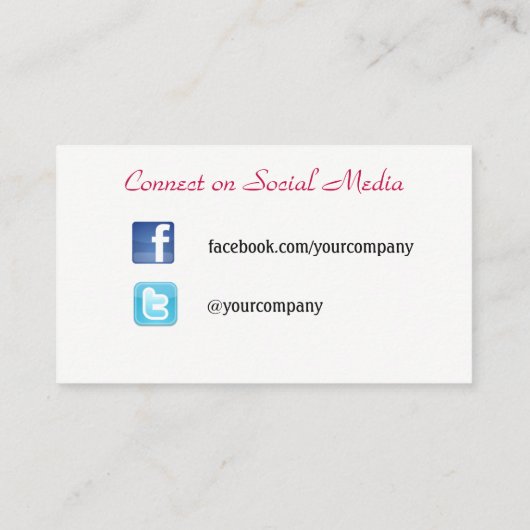 ブロンド美しいのメーキャップアーティストのピンクのストライプ 名刺 (裏面)