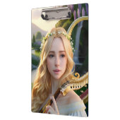 ブロンド美しい遊ミューズのハープ クリップボード (左)