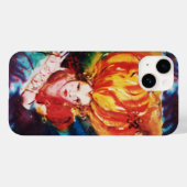 ブロンド赤美しいファッション水色 Case-Mate iPhoneケース (裏面 (横))