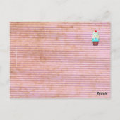 ブロンド青い目はがき ポストカード (裏面)