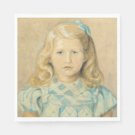 ブロンド髪のかわいい若い女の子 スタンダードランチョンナプキン