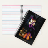 ブロンド魔女カボチャ紫 ノートブック (内側)
