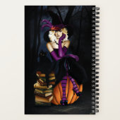 ブロンド魔女カボチャ紫 ノートブック (裏面)