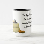 ブロンド魔女ピンアップガールコーヒーマグ マグカップ (中央)